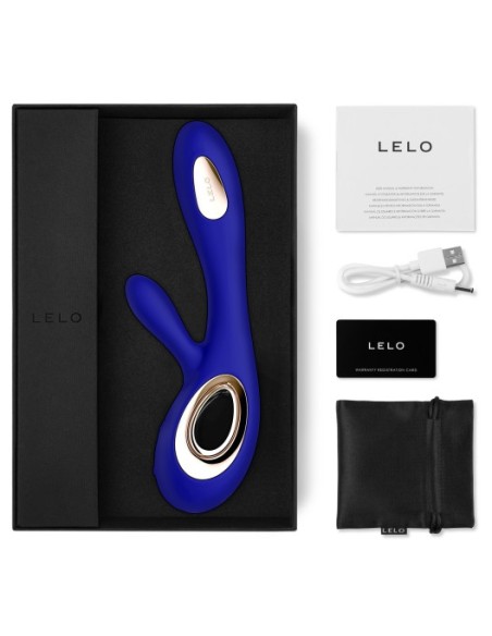 Vibromasseur Soraya Wave 22 x 3.8 cm Bleu nuit