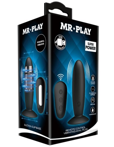 Plug Vibrant avec télécommande VIBES CONTROL Mr Play 10 x 3.3cm