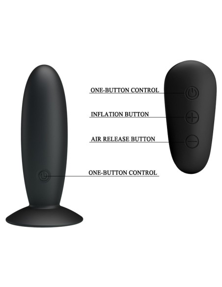 Plug Vibrant avec télécommande VIBES CONTROL Mr Play 10 x 3.3cm