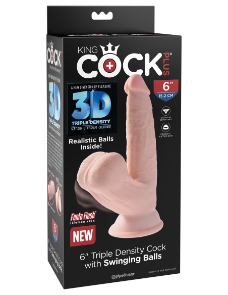 Gode réaliste 3D Cock Swinging Balls 13 x 4.2 cm Gode réaliste 3D Cock Swinging Balls 13 x 4.2 cm