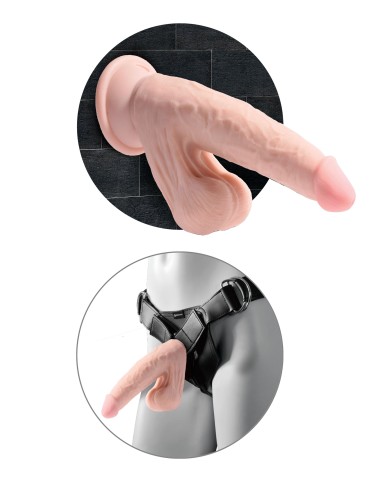 Gode réaliste 3D Cock Swinging Balls 18 x 5 cm