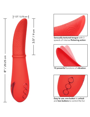 Stimulateur de clitoris Laguna Beach 18cm Rouge