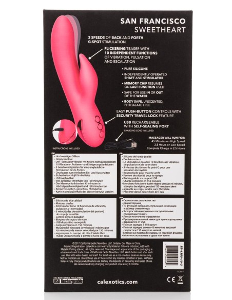 Vibromasseur Rabbit San Francisco Sweetheart