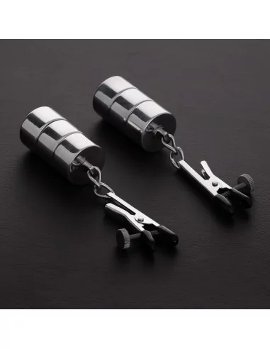 Lot de 2 pinces à tétons avec poids ajustables