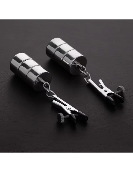 Lot de 2 pinces à tétons avec poids ajustables
