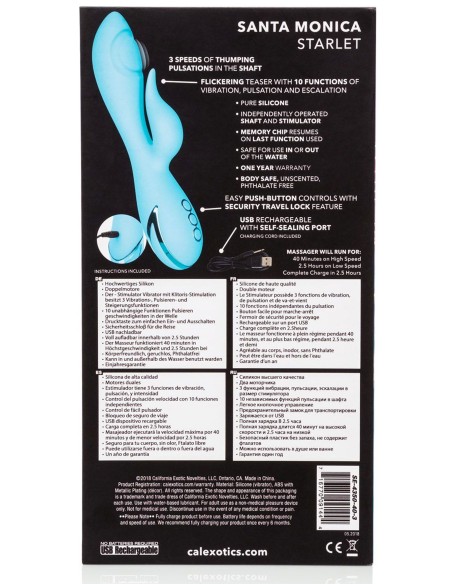 Vibromasseur Rabbit Santa Monica Starlet