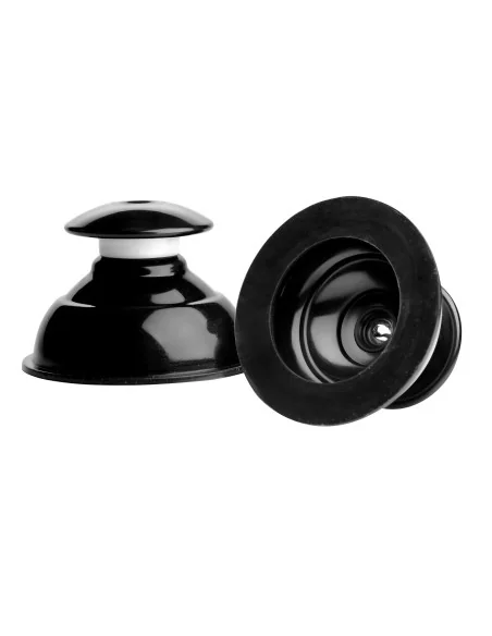 Suce tétonsPlungers en silicone noir Suce tétonsPlungers en silicone noir