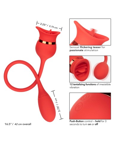 French Kiss Casanova 2 en 1 Rouge