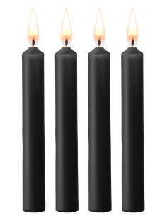 Lot de 4 mini bougies SM Wax Noire