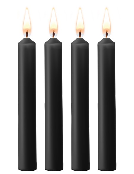 Lot de 4 mini bougies SM Wax Noire