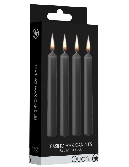 Lot de 4 mini bougies SM Wax Noire