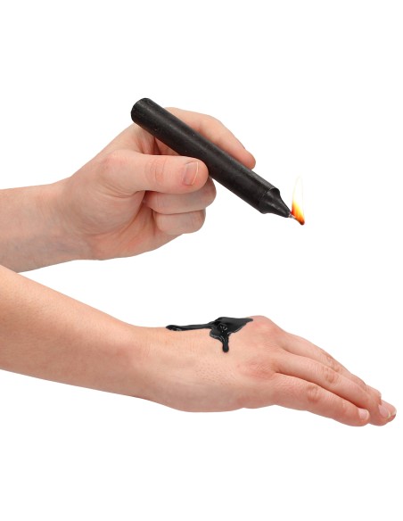 Lot de 4 mini bougies SM Wax Noire