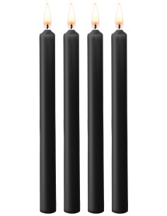 Lot de 4 bougies SM Teasing Wax Noire