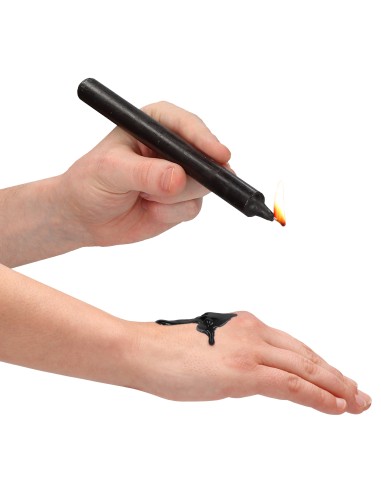 Lot de 4 bougies SM Teasing Wax Noire