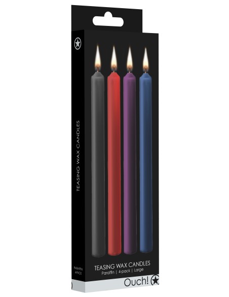 Lot de 4 bougies SM Teasing Wax Multicolore