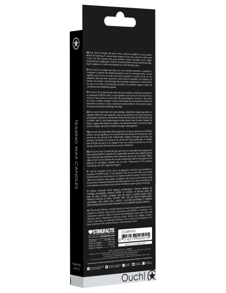 Lot de 4 bougies SM Teasing Wax Multicolore