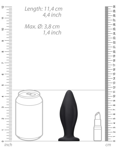 Plug silicone Edgy 11 x 4.5cm Plug silicone Edgy 11 x 4.5cm