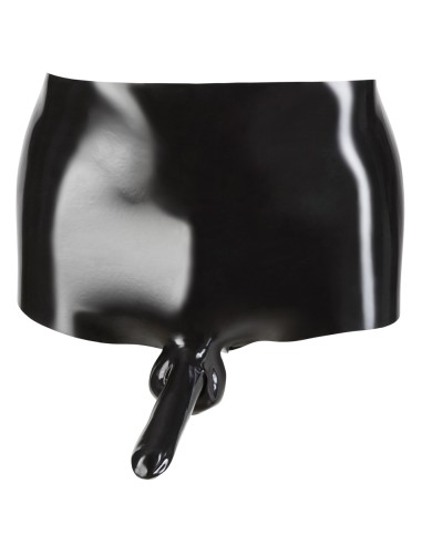 Short en latex avec Gaine de pénis