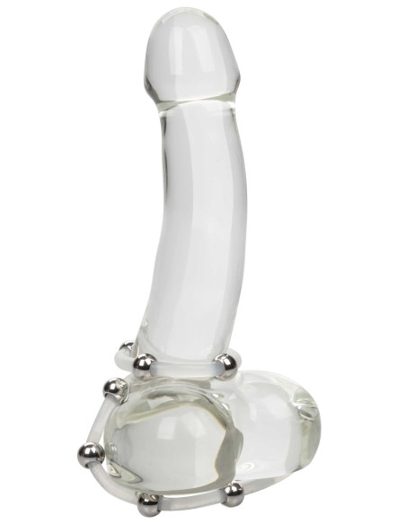 Lot de 2 Cockrings Transparents avec Billes