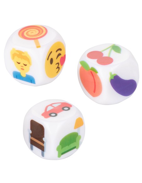 Dés coquins EMOJI GASM x3