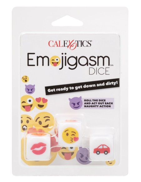 Dés coquins EMOJI GASM x3
