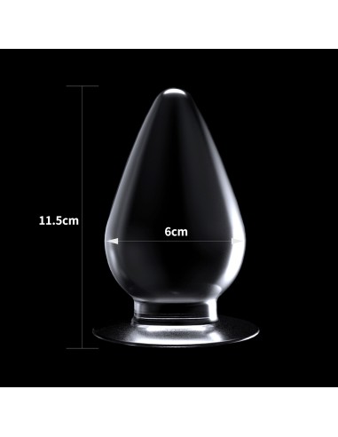 Plug transparent Flawless 10 x 5.5 cm