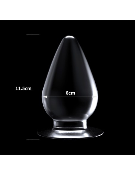 Plug transparent Flawless 10 x 5.5 cm Plug transparent Flawless 10 x 5.5 cm