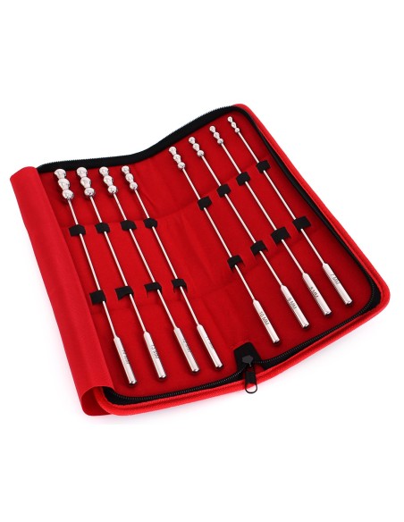 Lot de 8 tiges d'urètre Dilator Beads 28cm - Diamètre de 7 à 14mm Lot de 8 tiges d'urètre Dilator Beads 28cm - Diamètre de 7 à 14mm