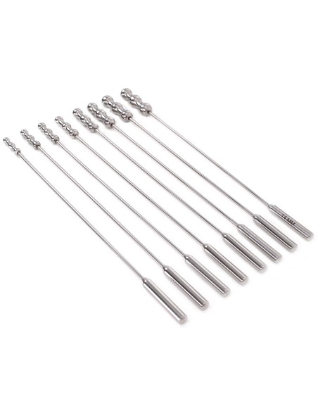 Lot de 8 tiges d'urètre Dilator Beads 28cm - Diamètre de 7 à 14mm Lot de 8 tiges d'urètre Dilator Beads 28cm - Diamètre de 7 à 14mm