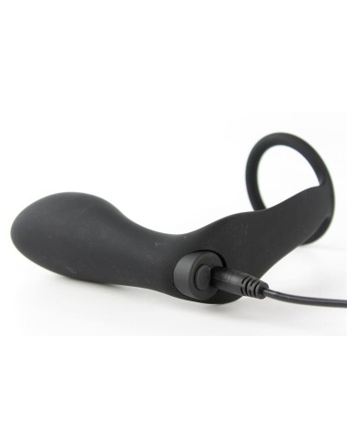 Cockring + Plug Vibrant Ansel 9 x 3 cm - Anneau 36mm