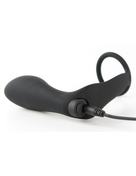 Cockring + Plug Vibrant Ansel 9 x 3 cm - Anneau 36mm