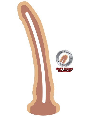 Gode réaliste Get Real Dual Density 20 x 4 cm