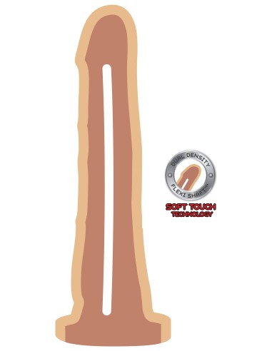 Gode réaliste Get Real Dual Density 18 x 3.5 cm