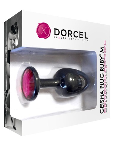 Plug Bijou Geisha Diamond 7 x 3.2 cm Rubis