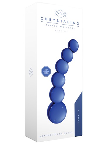 Gode en verre Planets Bleu 18 x 4.3 cm