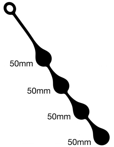 Boules anales Silicone Drops L 50 x 5 cm - Chapelets - 3