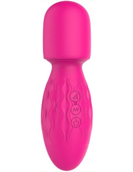 Mini Wand Power Magic 15cm - Tête 42mm Rose