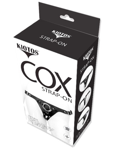 Harnais en cuir Strap On Cox pour gode ceinture