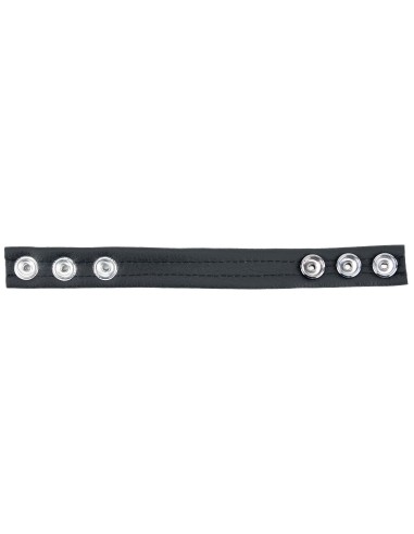 Cockring en cuir 3 Pressions Noir - Cockrings Cuirs - 4