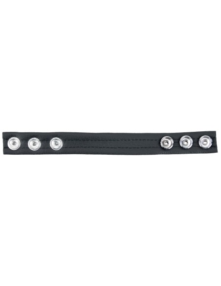 Cockring en cuir 3 Pressions Noir - Cockrings Cuirs - 4