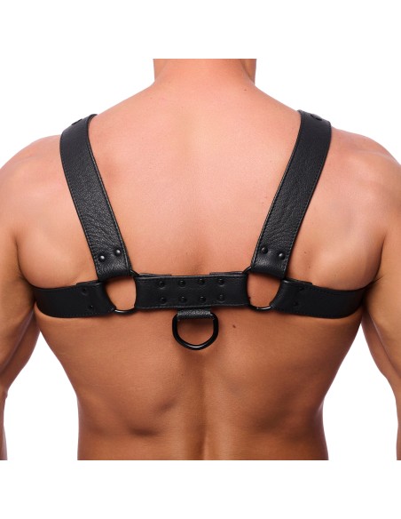 Harnais en cuir Snap Noir Harnais en cuir Snap Noir
