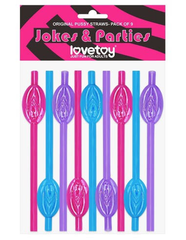 Pailles Pussy Vulve Multicolores x9