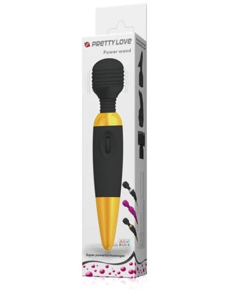 Vibro Power Wand Gold Pretty Love - Tête 45mm Vibro Power Wand Gold Pretty Love - Tête 45mm