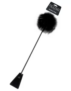 Cravache Feather Crop Noire 50 cm