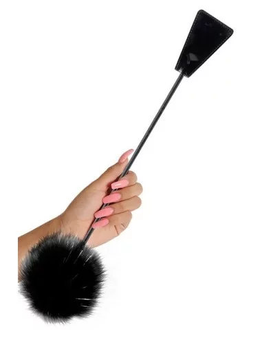 Cravache Feather Crop Noire 50 cm