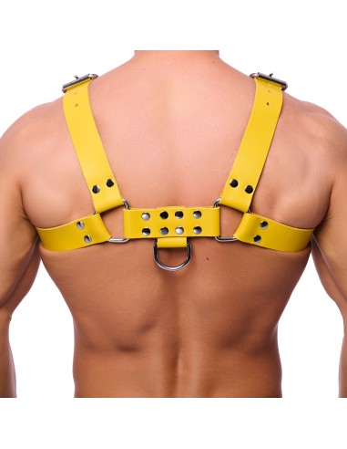 Harnais en cuir Buckle Jaune
