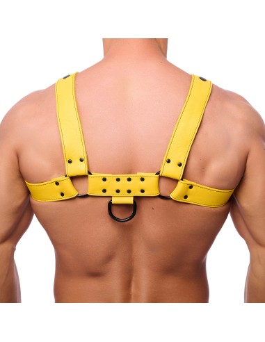Harnais en cuir Snap Jaune