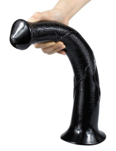 Gode Zoo BIG HORSE 38 x 6.5cm Noir - Gros Plug - 2