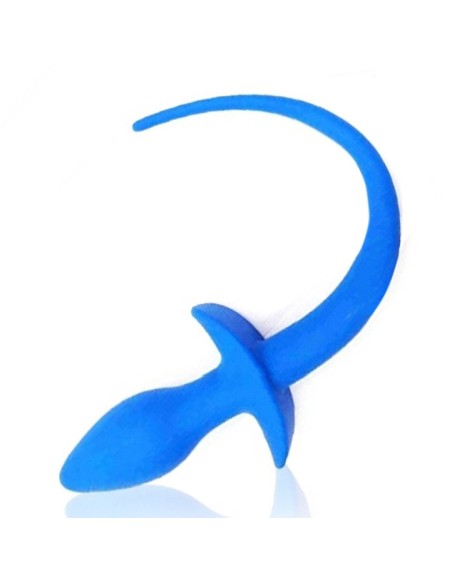 Plug Queue de chien silicone 7.5 x 3.1cm Bleu Plug Queue de chien silicone 7.5 x 3.1cm Bleu