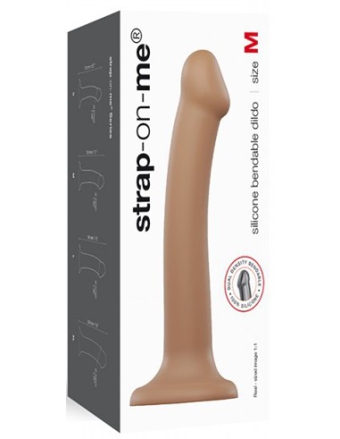 Gode Strap-On-Me Bendable M 16 x 4cm Caramel